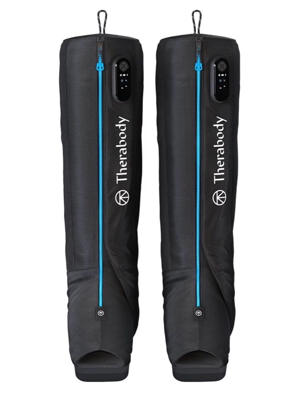 Therabody RecoveryAir JetBoots in Black with Teal Accents